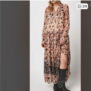 Free people Chiffon Maxi Dress